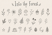 Into the Forest - Rustic Font, a Handwritten Font by Warm Cozy Cottage (Thumbnail 3 of 5)