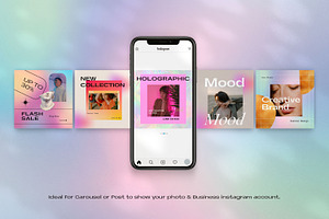 Holowgraphic - Canva Instagram Pack