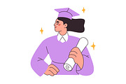 Students learn, study. Education set, an Education Illustration by Good Studio (Thumbnail 17 of 17)