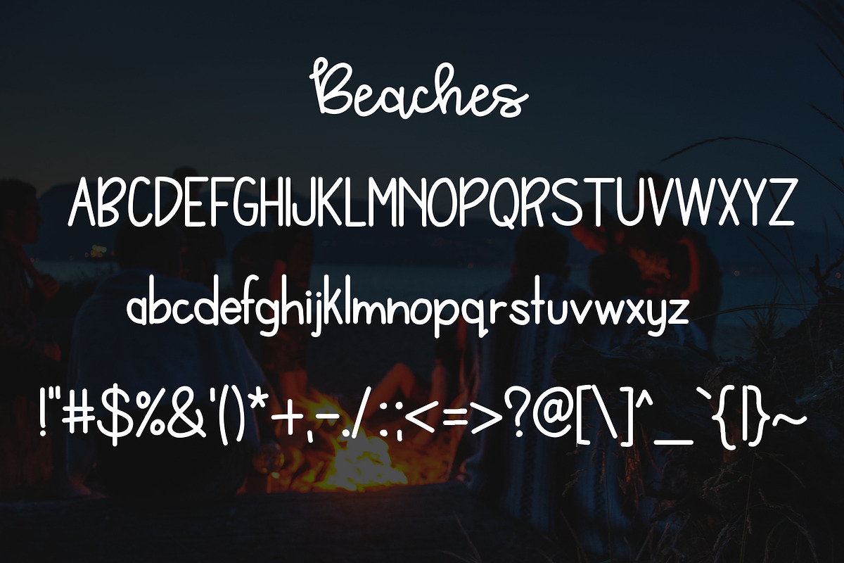 Bonfires & Beaches a Font Duo preview 3