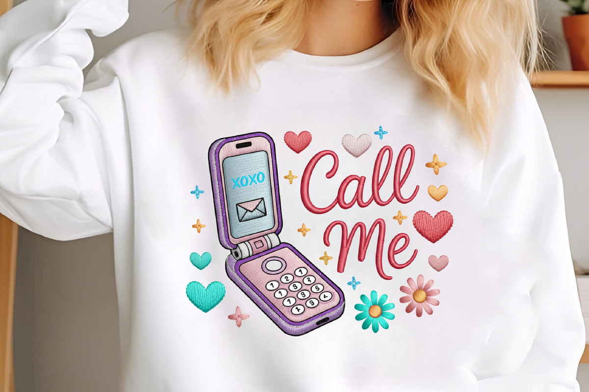 Call Me Xoxo Sublimation PNG Design, an Illustration by Designking (Photo 4 of 6)