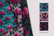 Magnolia pattren design, a Decorative Illustration by Irena Matiash shop (Thumbnail 2 of 6)