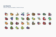 Fruits and slice icon set, an Icon by Icongeek26 (Thumbnail 2 of 6)