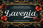 Lavenia – Beautiful Craft Script, a Script Font by Almarkhatype (Thumbnail 1 of 10)