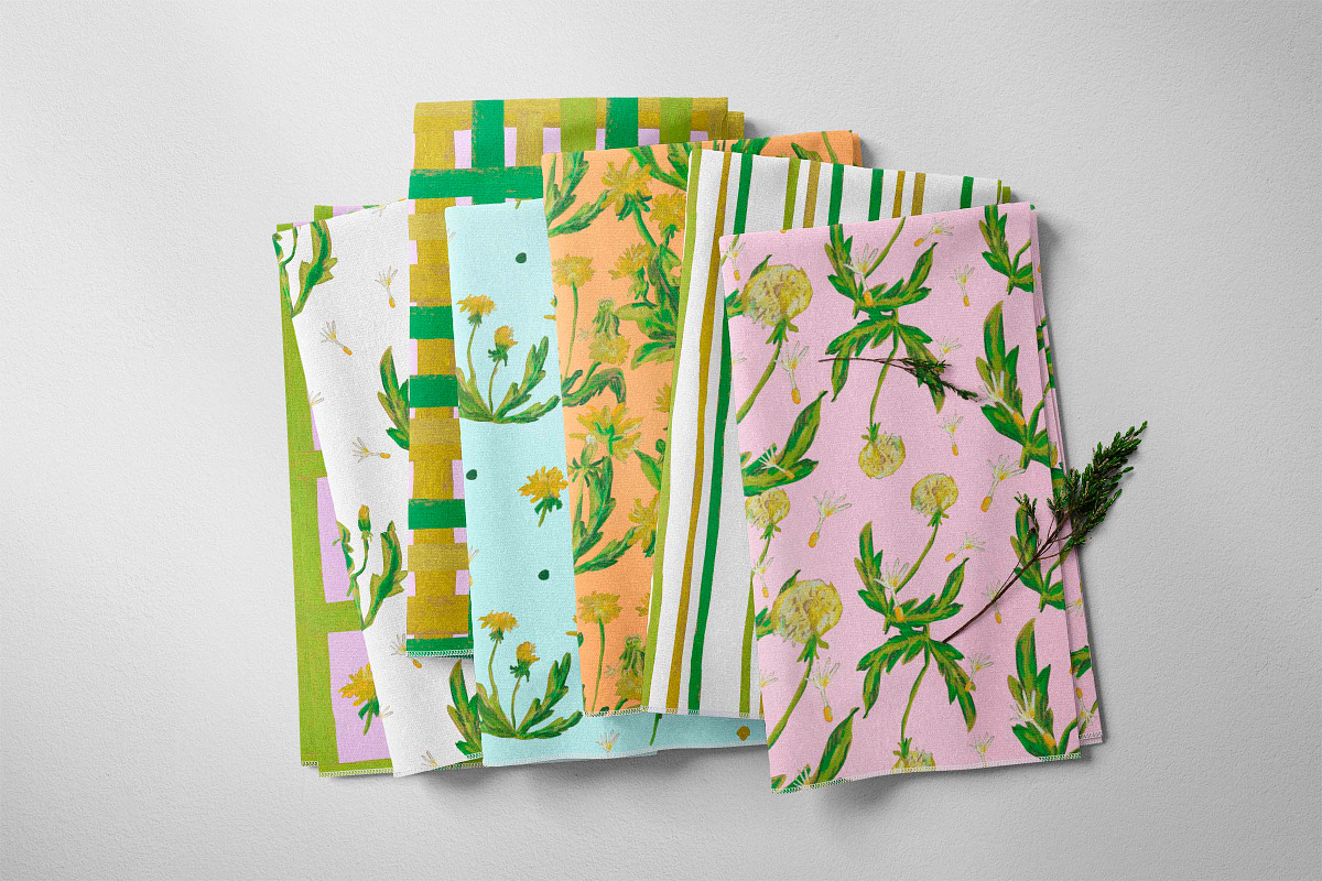 Kids Crayon Dandelion Seamless, a Pattern Graphic by Lucyinyourheart (Photo 9 of 10)
