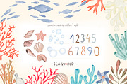 Sea world ,Baby pictures,PNG clipart, a Decorative Illustration by Hello My Print (Thumbnail 5 of 9)
