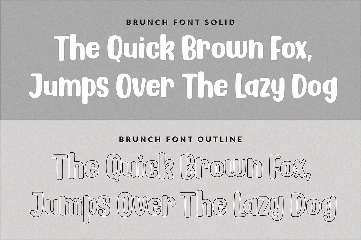 BRUNCH - Cute Font Duo, a Script Font by Subectype Studio (Photo 2 of 9)
