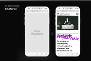 Web Browser Mockup Iphone Smartphone, a Templates & Theme by MDG (Thumbnail 4 of 5)