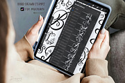 Cursive Letters Procreate Stamps 025, a Brushes & More by Drawberx (Thumbnail 8 of 9)