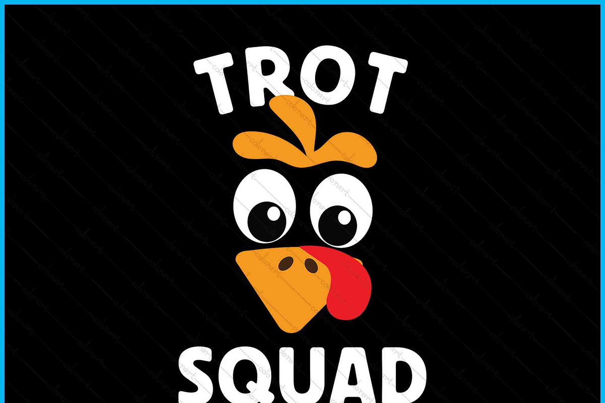Turkey Trot Squad Thanksgiving SVG, an Object Graphic by Creativeusart (Photo 2 of 4)