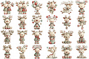 Cute Reindeer, Festive Antlers Clipa, an Illustration by Daily.Designs (Thumbnail 5 of 5)