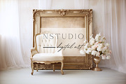 10 Vintage Gold Frames Backdrops, a Layer Style Add-On by NSTUDIO (Thumbnail 4 of 7)