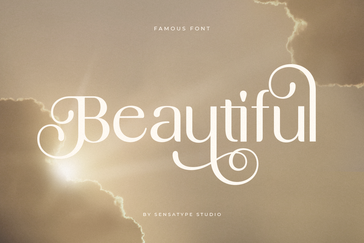 Famous - Modern Feminine Beauty Font, a Sans Serif Font by Sensatype (Photo 20 of 33)