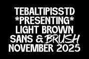 Light Brown - Experimental Display, a Sans Serif Font by tebaltipislab (Thumbnail 10 of 13)