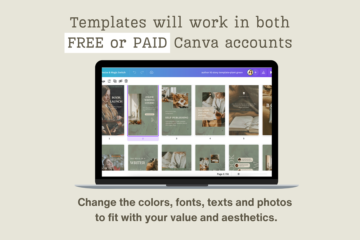 Writer instagram story template, a Social Media Template by Petite Zakka Boutique (Photo 4 of 7)