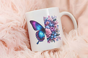 Butterfly Flowers Sublimation PNG, an Illustration by RobertsArt (Thumbnail 5 of 7)