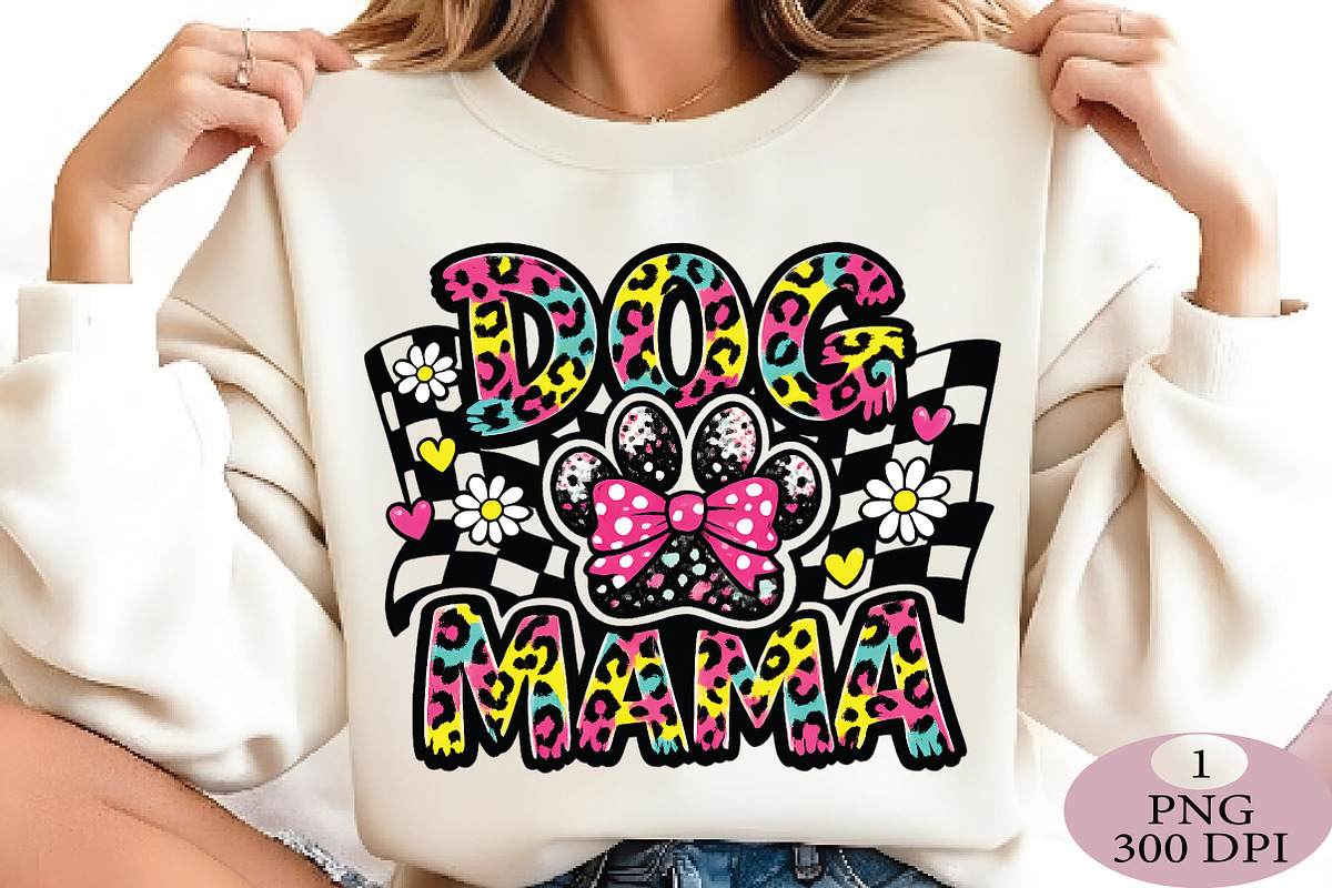 Retro Dog Mama Png, Coquette Bow Dog, an Illustration by Daily.Designs (Photo 3 of 5)