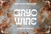 Gayo Wine | Fancy Display, a Serif Font by Pentagonistudio (Thumbnail 1 of 13)
