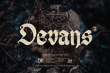 Devans Vintage Blackletter Typeface