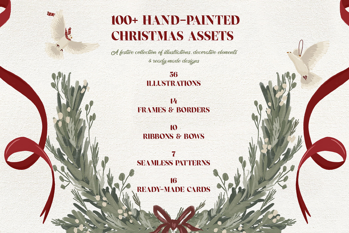 Hand-Painted Christmas Treasures, an Object Graphic by Mio Buono (Photo 3 of 14)