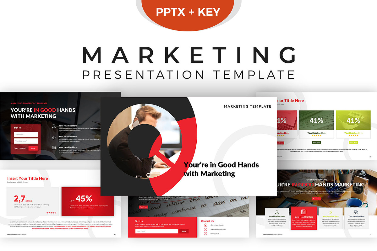 Marketing Presentation Template, a Presentation Template by Digitcase x Wealthwells (Photo 1 of 5)