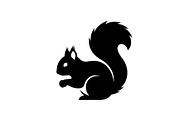 Squirrel Silhouette Vector Bundle, an Illustration by yasushie (Thumbnail 19 of 48)