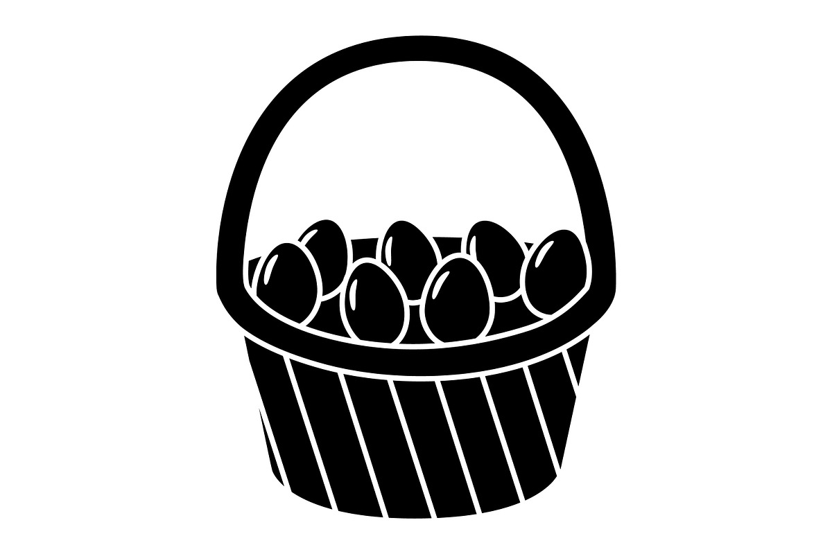Easter Basket Icon SVG, an Icon by PinkHouseCollection (Photo 4 of 5)