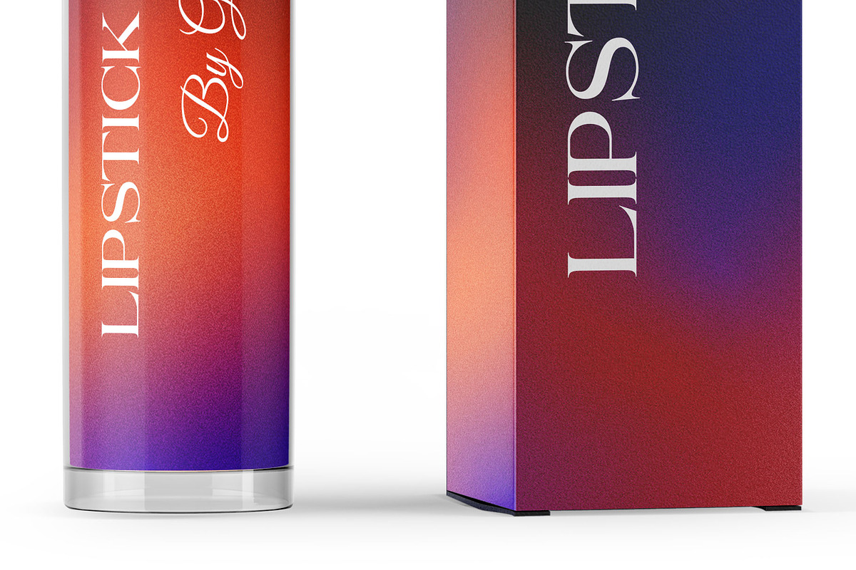 Lipstick Tube with Box Mockup, a Product Mockup by Green Art (Photo 5 of 5)