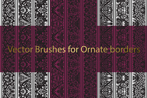 72 Ornate Vector Brushes