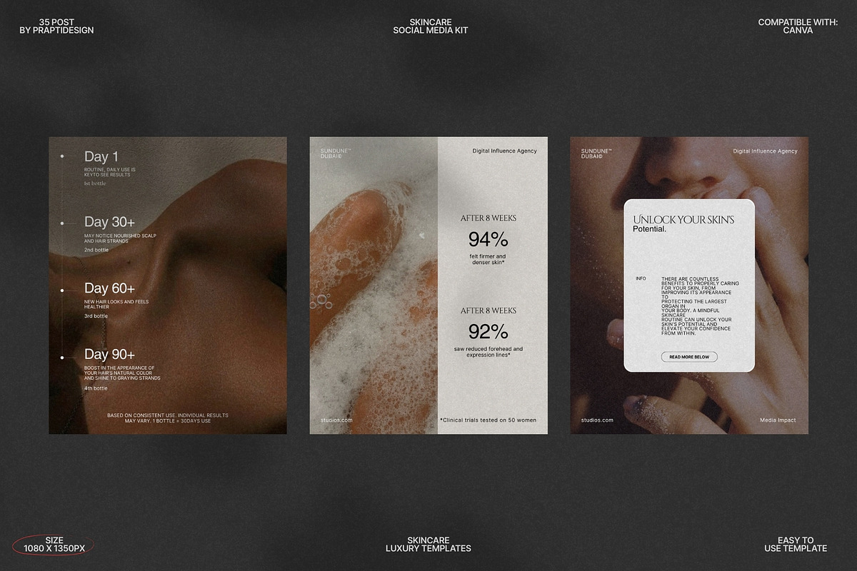 Clean Skincare Post Templates preview 8
