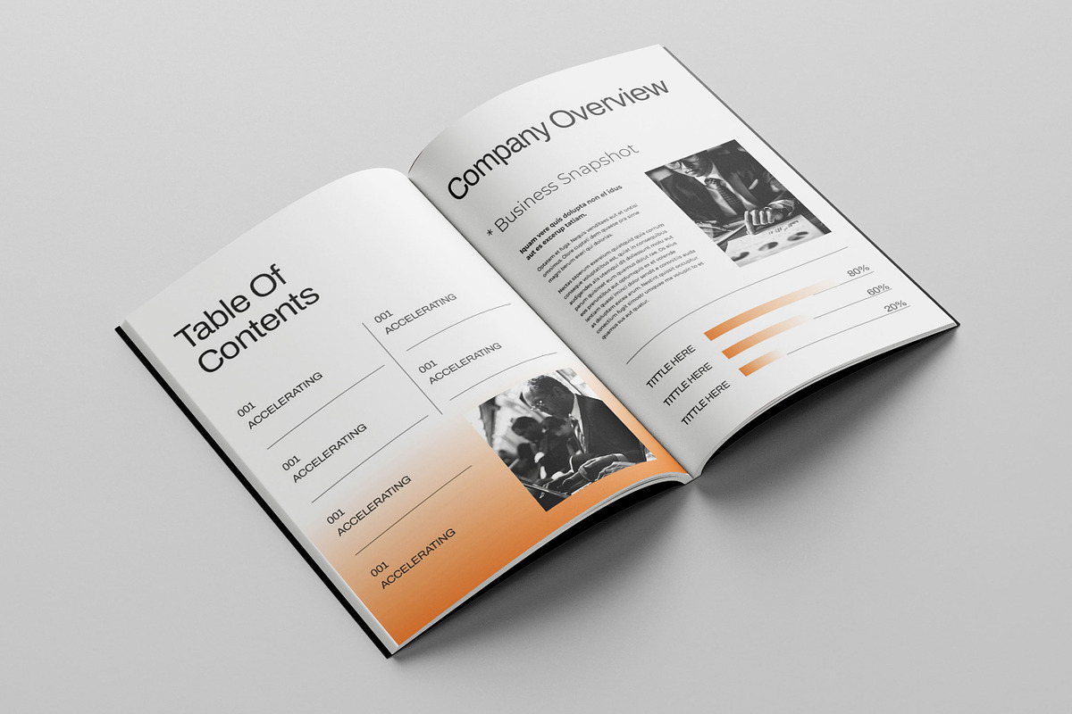 Annual Report template, Brochure, a Brochure Template by Niofix (Photo 2 of 6)