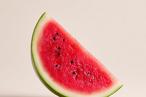 Fresh ripe watermelon slice isolated, a Food & Drink Photo by MistyDay