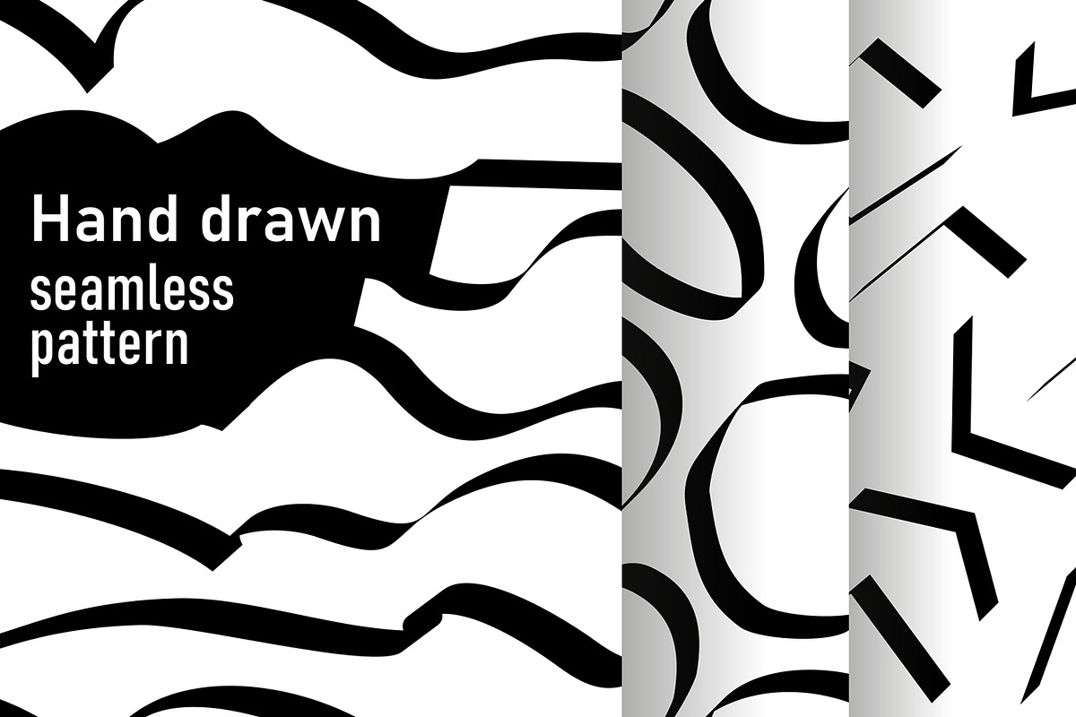 Set of hand drawn patterns, a Pattern Graphic by Volyk (Photo 1 of 4)