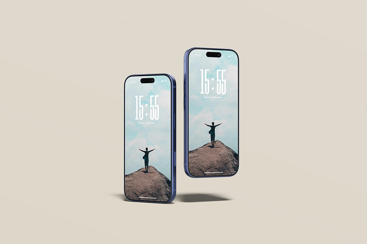 iPhone 17 Pro Mockup, an iPhone Mockup by ZifaraDesign (Photo 2 of 13)
