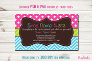 Pink Business Card Template, a Business Card Template by Pinkinks (Thumbnail 2 of 3)