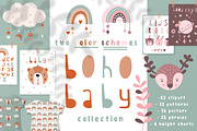 Boho bundle Nursery animals clipart, an Animal Illustration by Nursery Art (Thumbnail 1 of 10)