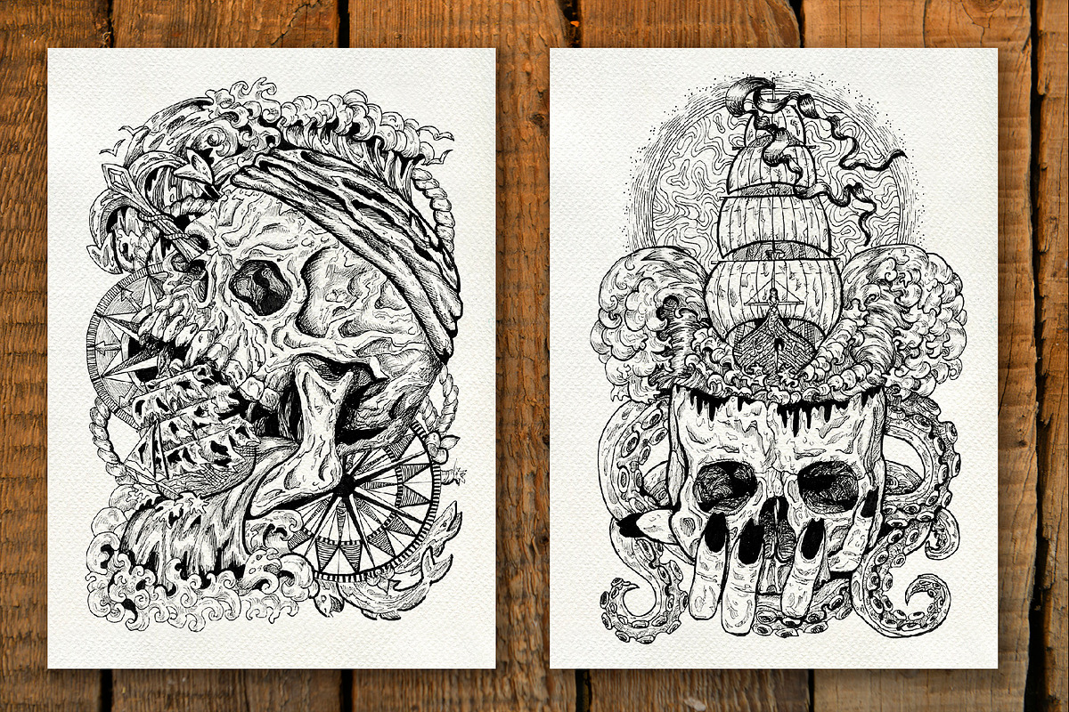 Evil skulls collection, an Illustration by Samiramay (Photo 5 of 7)