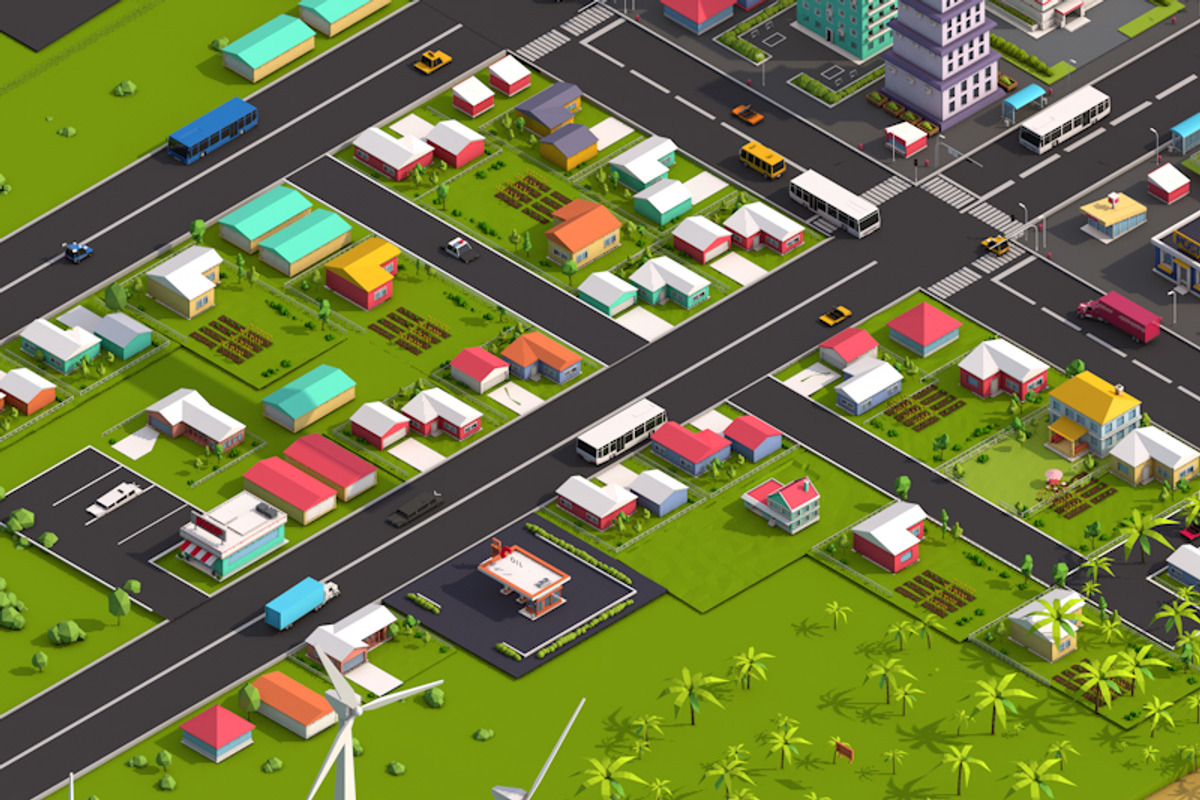 Low Poly Megapolis Premium Pack, an Architecture 3D Model by Anton Moek (Photo 5 of 14)