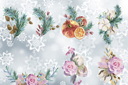 Winter floral compositions and decor, a Decorative Illustration by Watercolor arts (Thumbnail 2 of 11)