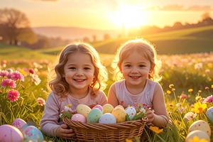 The radiant celebration of easter rebirth, a Holiday Photo by DanFLCreativo