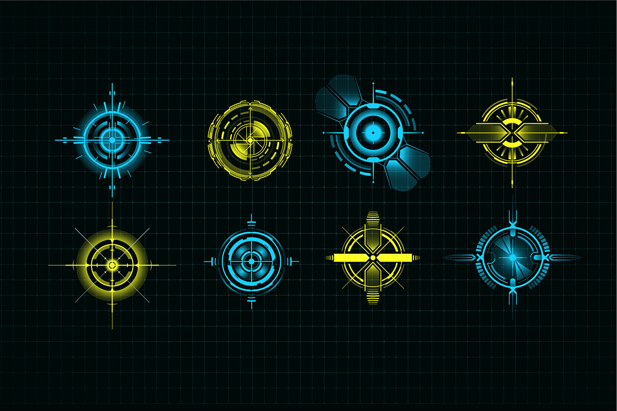Futuristic HUD, FUI, Virtual Interface