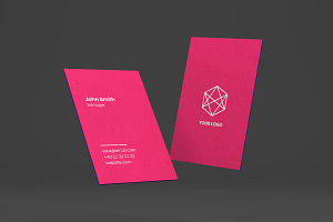 Floating Business Cards Mockups