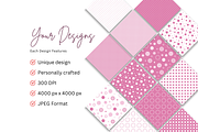 Pink Polka Dot Collection, a Pattern Graphic by Earley Bird Design Studio (Thumbnail 7 of 9)