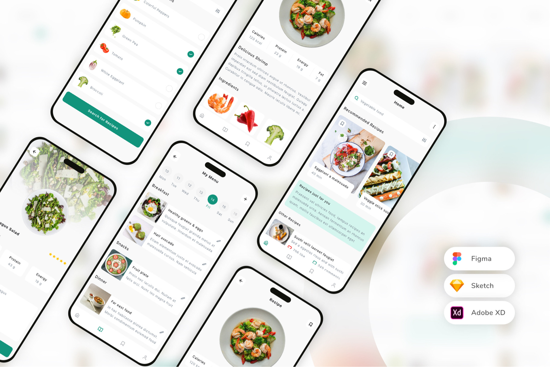 Food Recipes & Cooking App UI Kit, an UI Kit Template by uicube