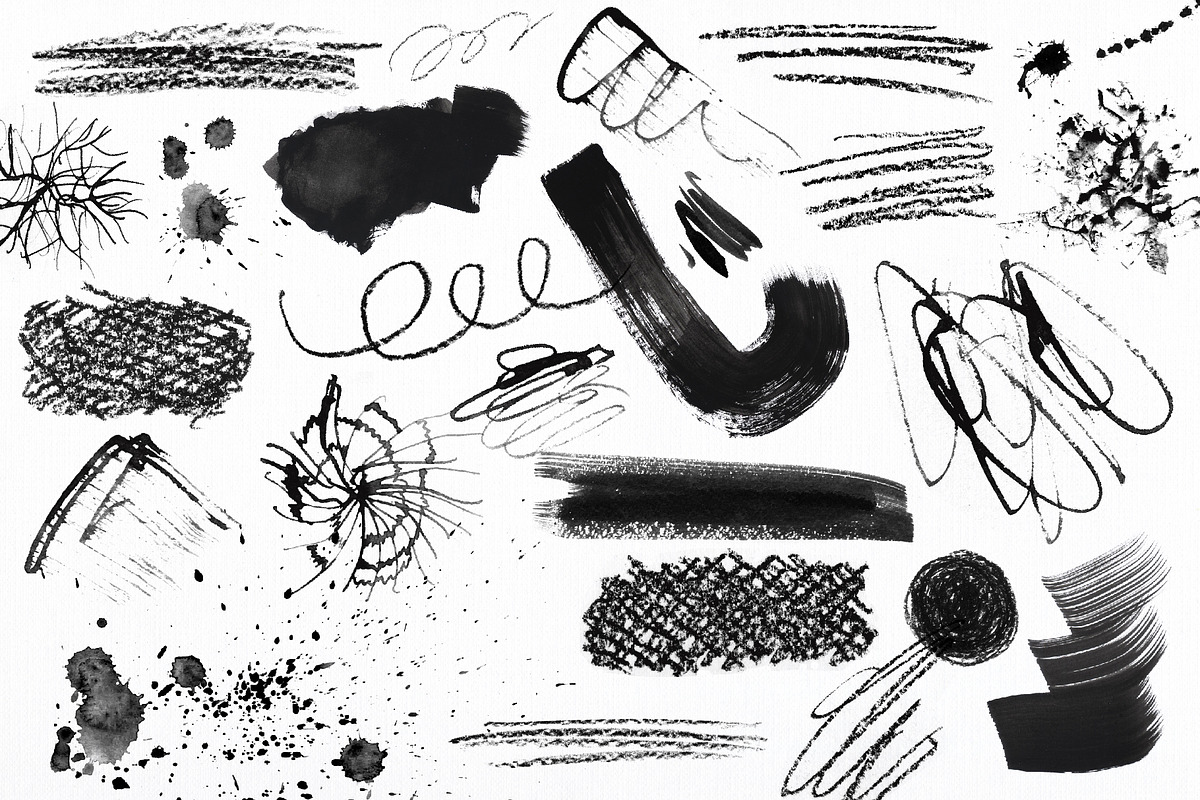 Paper Collage and Scribbles Elements, a Graphic by LarysaZabrotskaya (Photo 12 of 24)