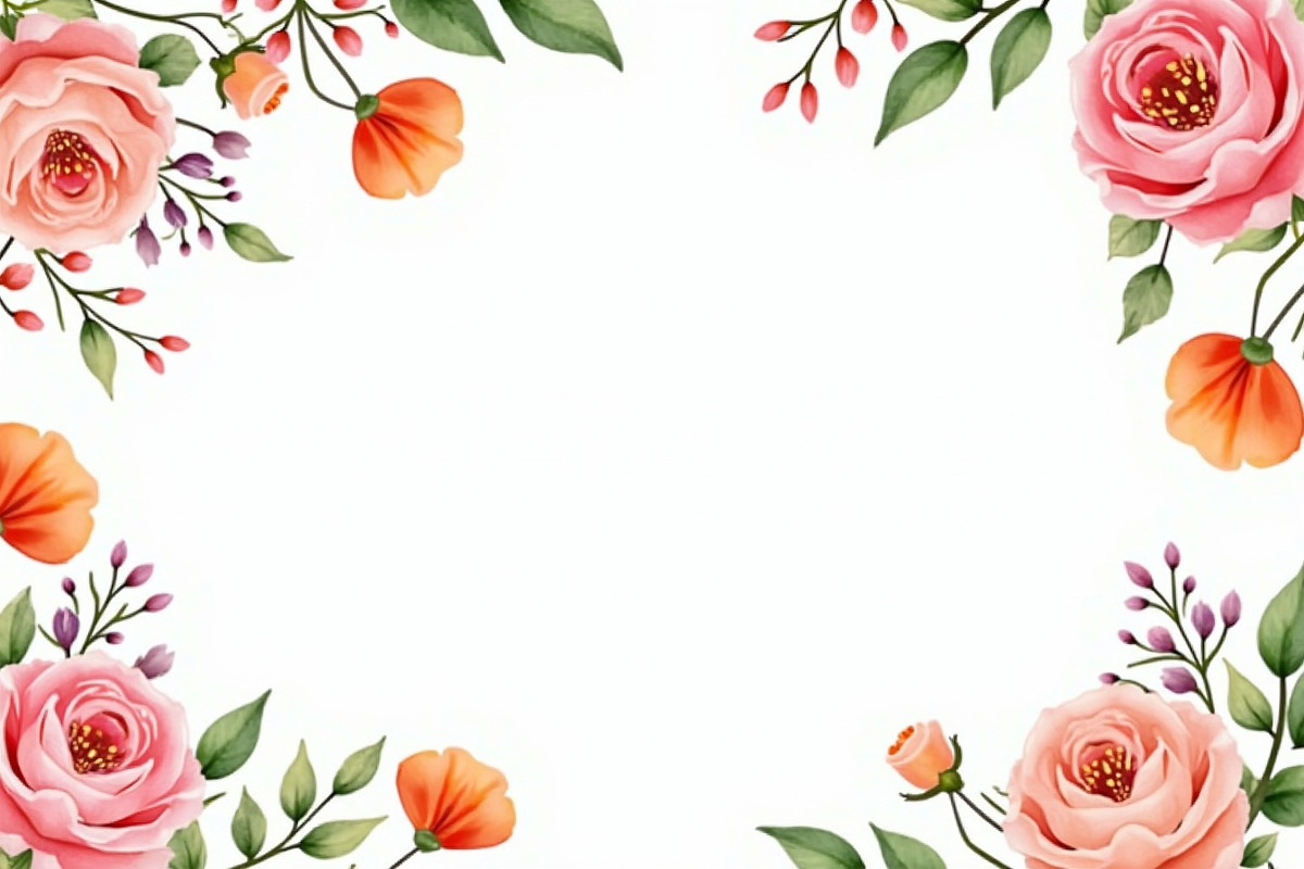 Vibrant Floral Frame Bundle, an Illustration by Amazin_art (Photo 5 of 11)