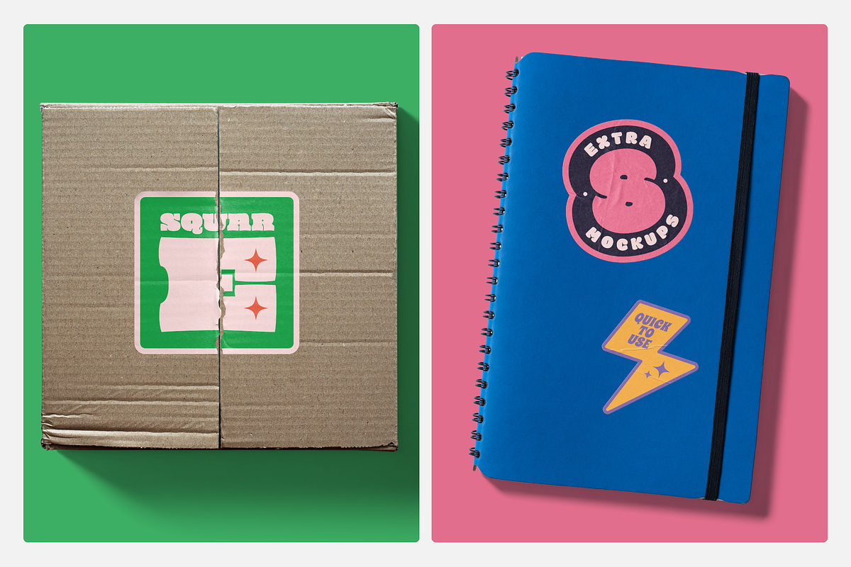 Sticker Mockup Machine, a Stationery Template by Mocku (Photo 13 of 16)