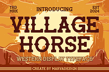 Village Horse - Western Display