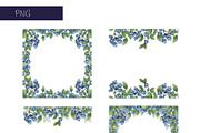 Blueberry watercolor collection, an Object Illustration by Pattern + watercolor (Thumbnail 6 of 10)