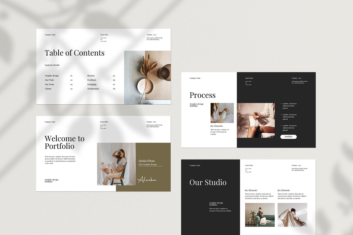 Portfolio Presentation Template preview 4